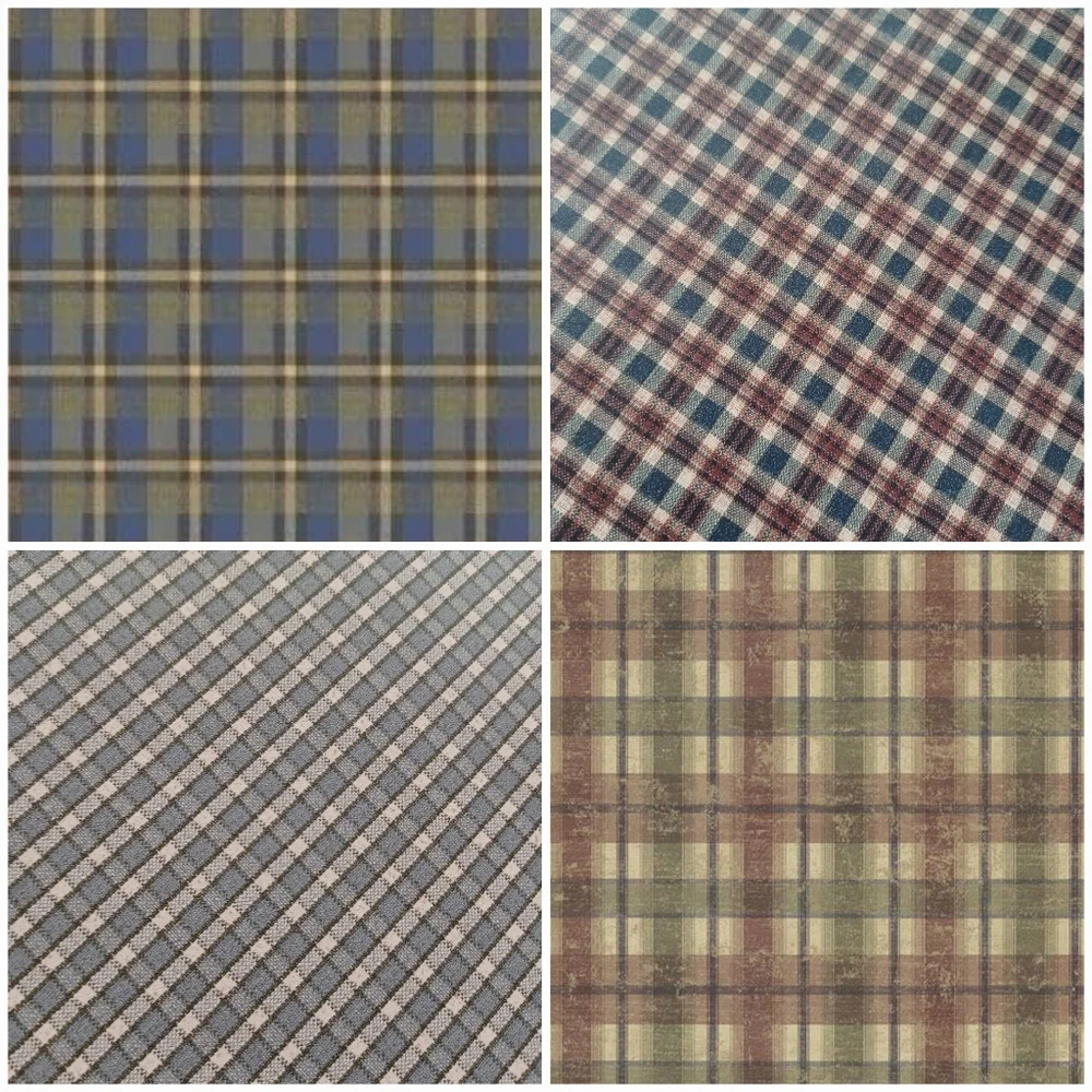 Wallpaper Navy & Beige Plaid - Picture 7 of 8